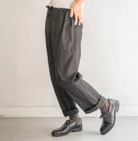 1970-80s German military pajama pants 'dead stock' -black dyed-