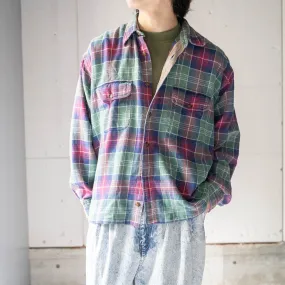 1990s 'American Eagle' multi checked flannel shirt