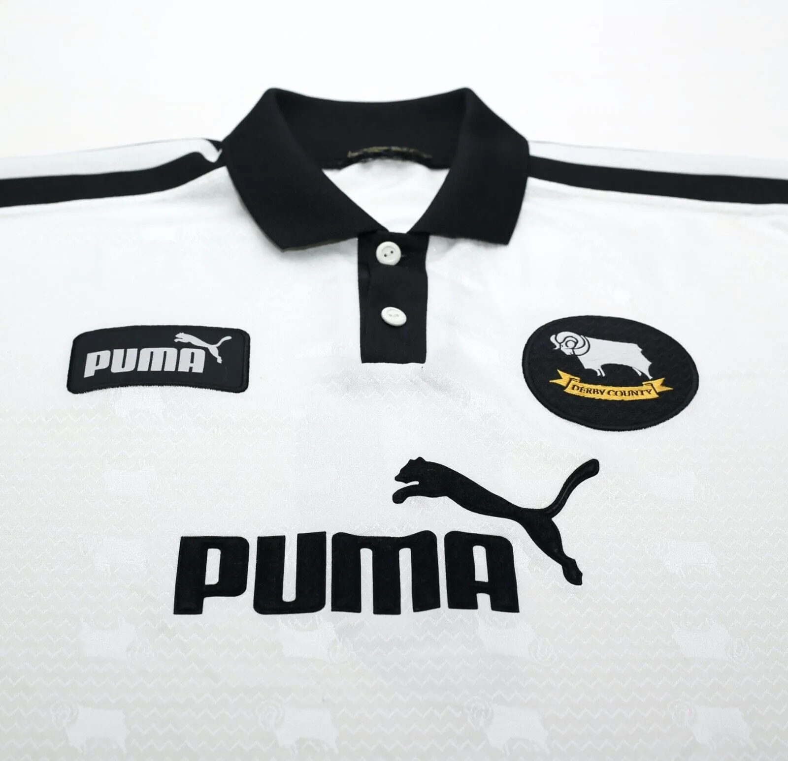 1997/98 WANCHOPE #9 Derby County Vintage PUMA Home Football Shirt (XXL)