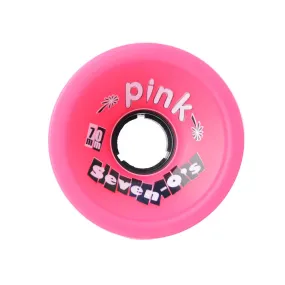 Abec 11 Seven-O's - Pink - 70mm 78a - Skateboard Wheels (Set of 4)