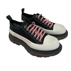 Alexander McQueen/Low-Sneakers/EU 40/Cotton/BLK/Pink Lace