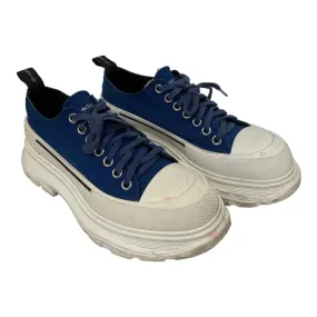 Alexander McQueen/Low-Sneakers/US 8/Cotton/BLU/