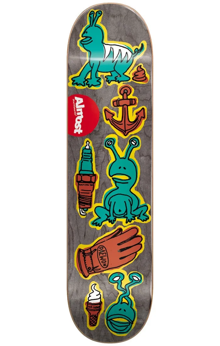 Almost Daewon Song Dumb Doodle R7 Skateboard Deck - Black - 7.75in