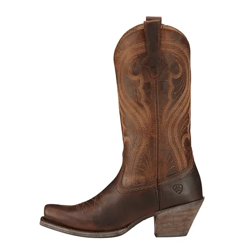 Ariat Women's Lively Sassy Brown Square Toe Western Boots 10016357