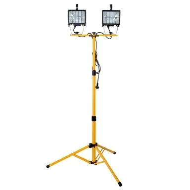 Arlec 1000W 3Globes Indoor/Outdoor Halogen Worklight With Tripod/Waterproof