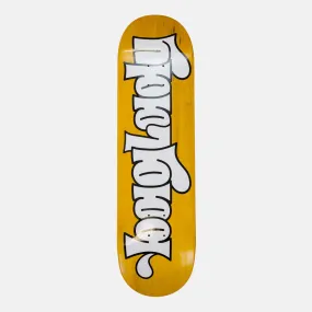 Baglady Supplies - 8.25" Throw Up Logo Skateboard Deck (Yellow)