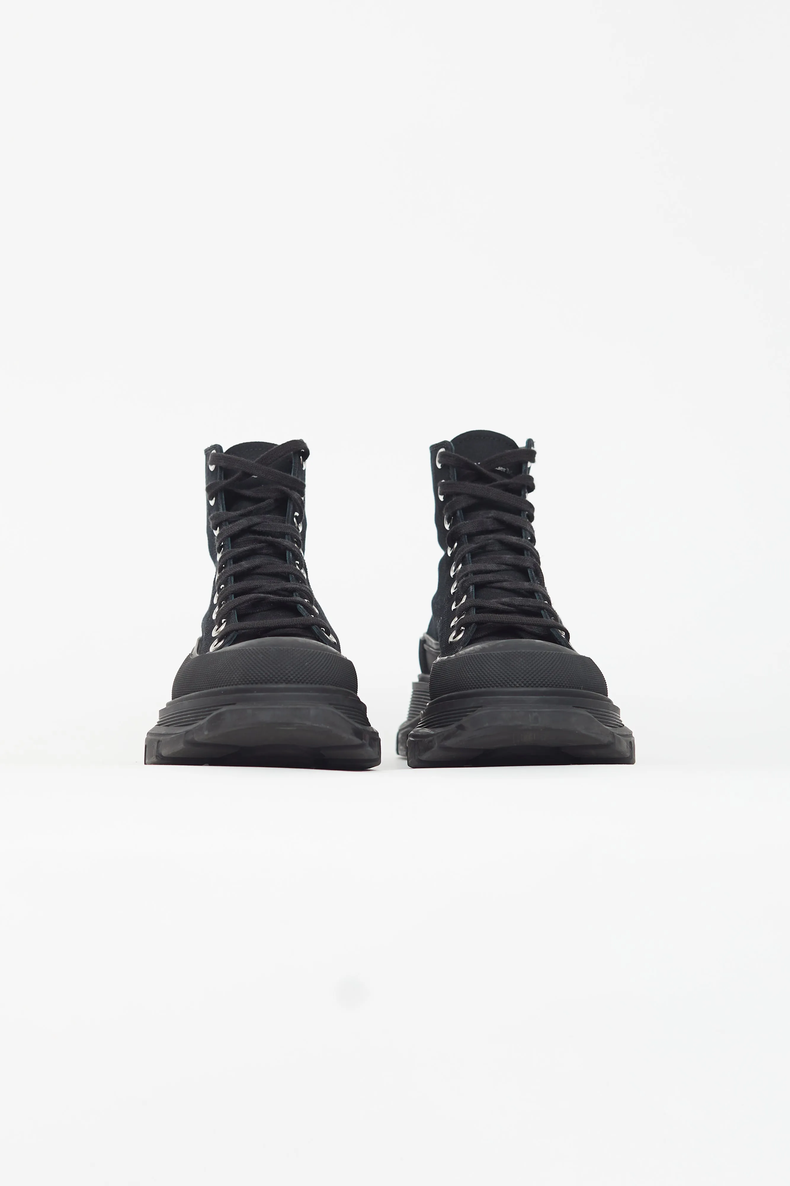 Black Chunky High Top Sneaker