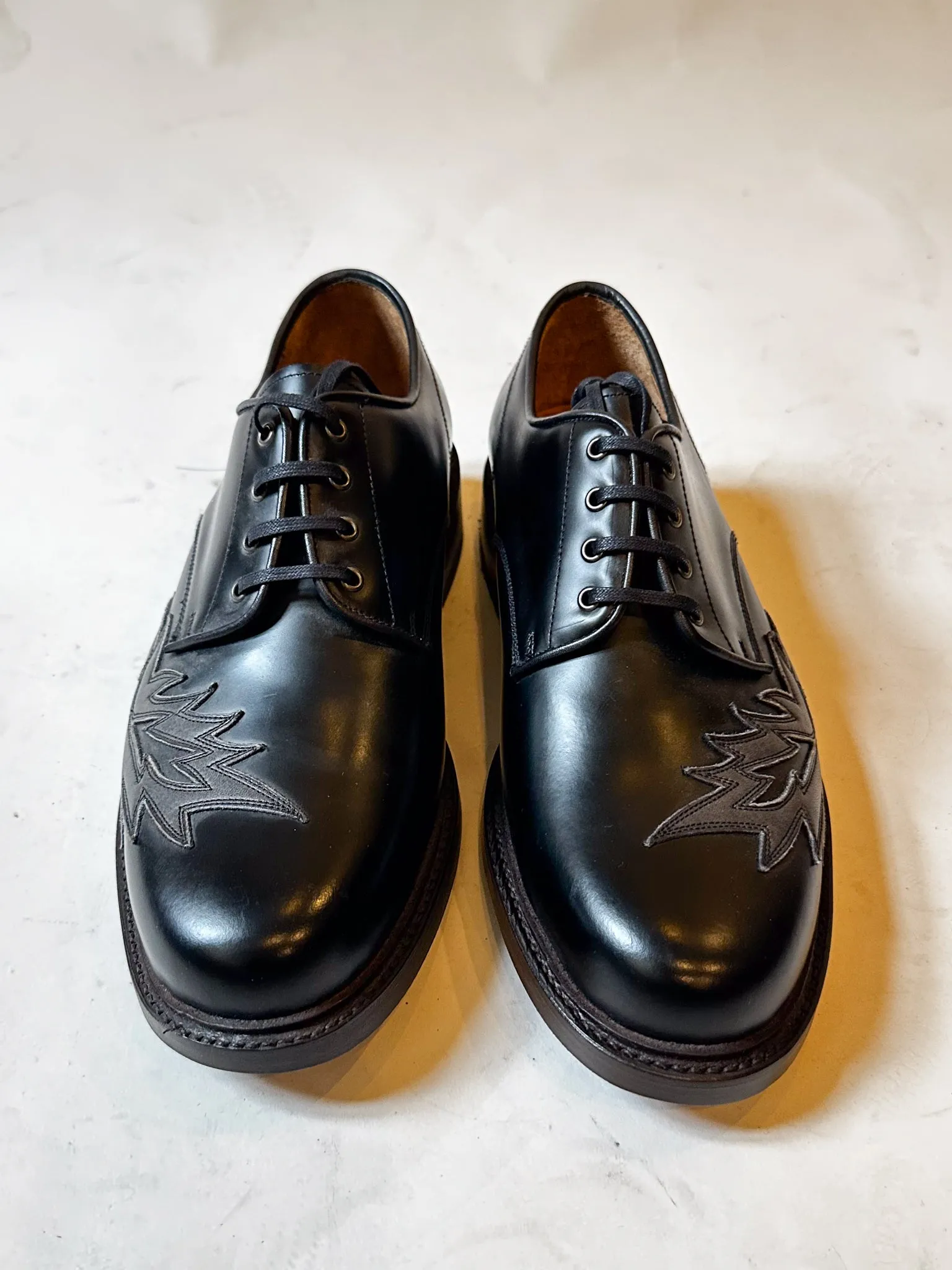 Bright Shoemakers, Flame Derby, Black (SAMPLE)