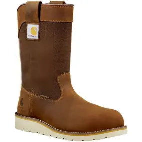 Carhartt Men's 10" Soft Toe WP Wedge Wellington Work Boot -Brown- FW1032-M