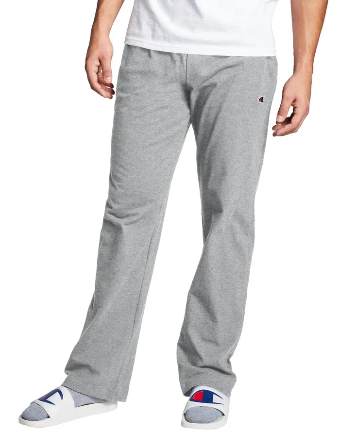 Champion Men's Open Bottom Everyday Cotton Jersey Pant Oxford Gray P7309 407Q88 806