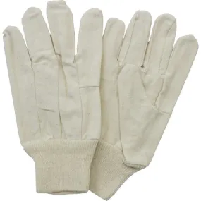 Cotton Canvas Gloves w/Knit Wrist