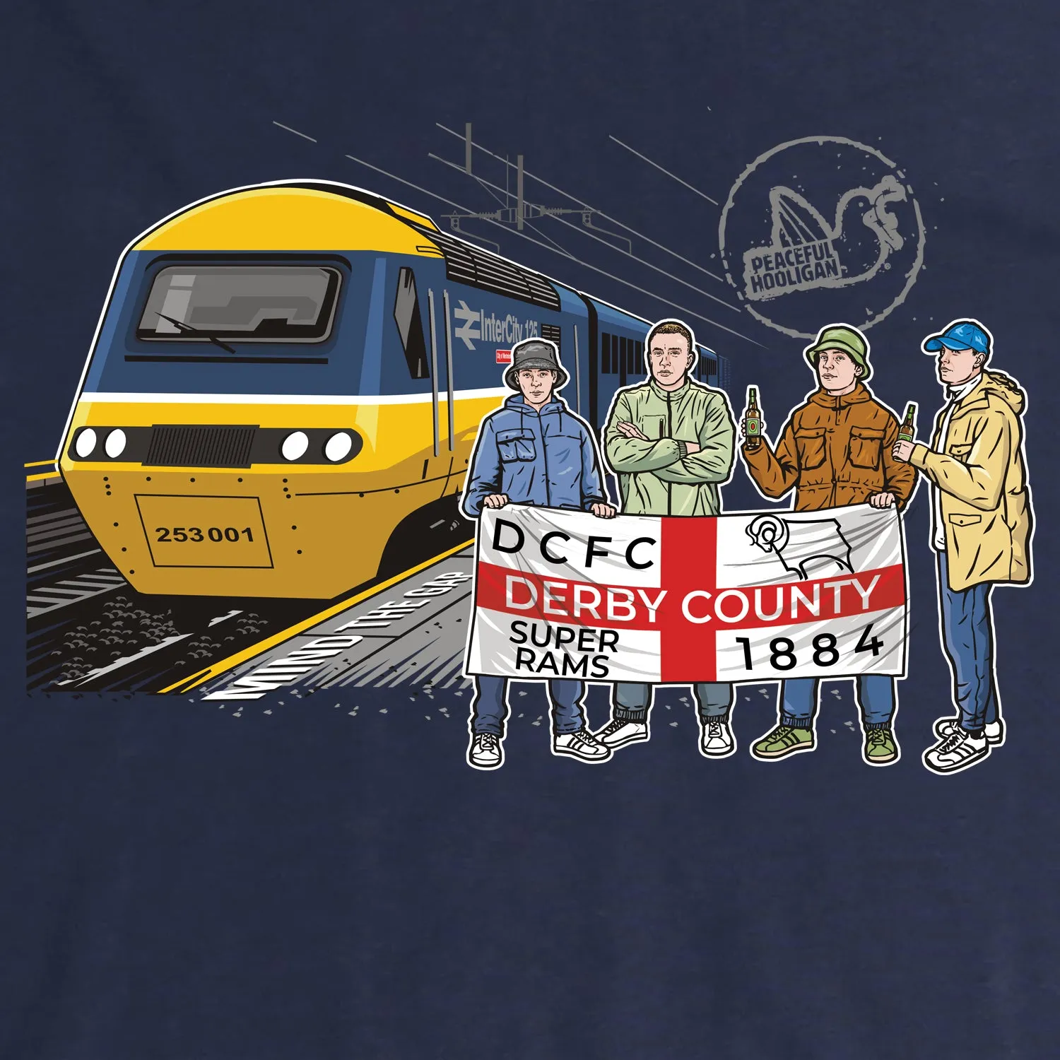 Derby County Excursions T-Shirt Navy