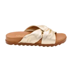 Fabucci Gold Knot Slider Sandal