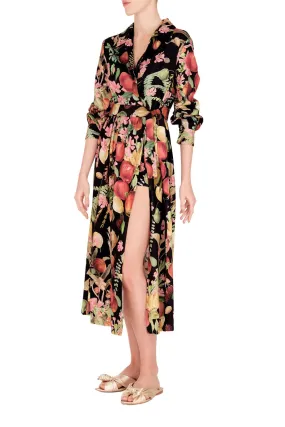 Fruits Exotiques Overlap Long Dress With Shorts