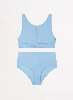 Girls Summer Vacay Bikini Set - Powder Blue