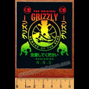 Grizzly Griptape Skateboard Sticker