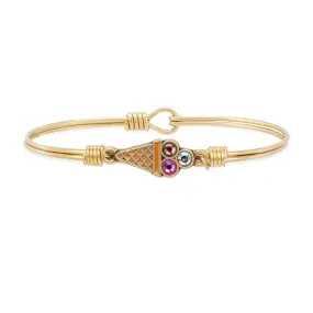 Ice Cream Cone Bangle Bracelet