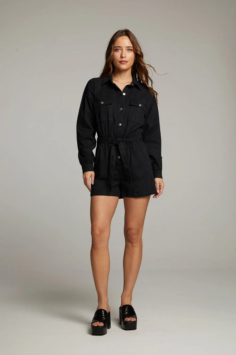 Isabella Licorice Romper