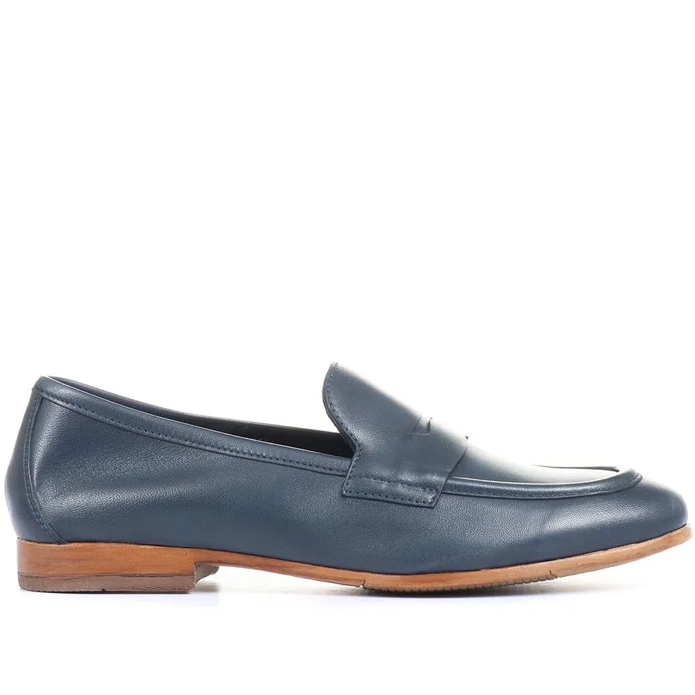 King Bird Leather Penny Loafers - KINGBIRD / 319 885