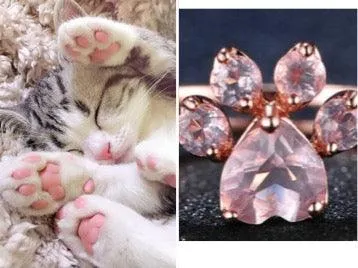 KITTEN PAW ADJUSTABLE RING