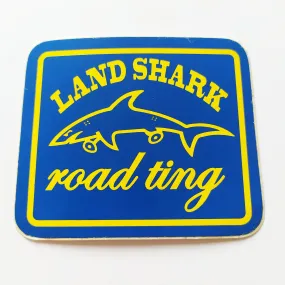 Land Shark Crew Skateboard Sticker - Road Ting Blue