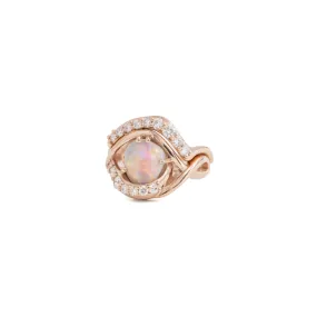 Nic Pearce - opal and diamond rose gold rings