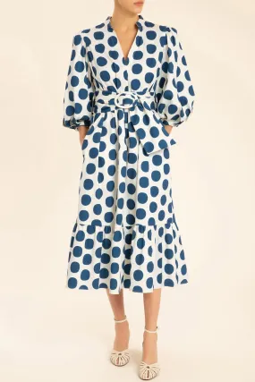 Pois Compose Midi Dress With Belt