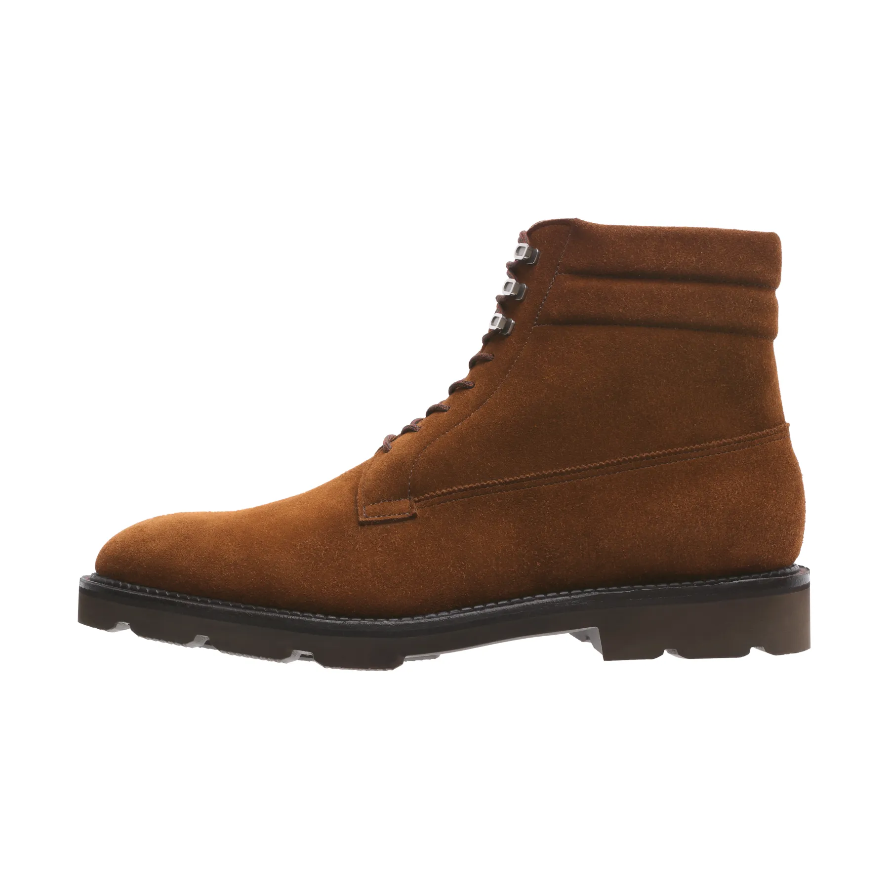 "Alder" Suede Derby Boot with Lightweight Walking Sole in Brown