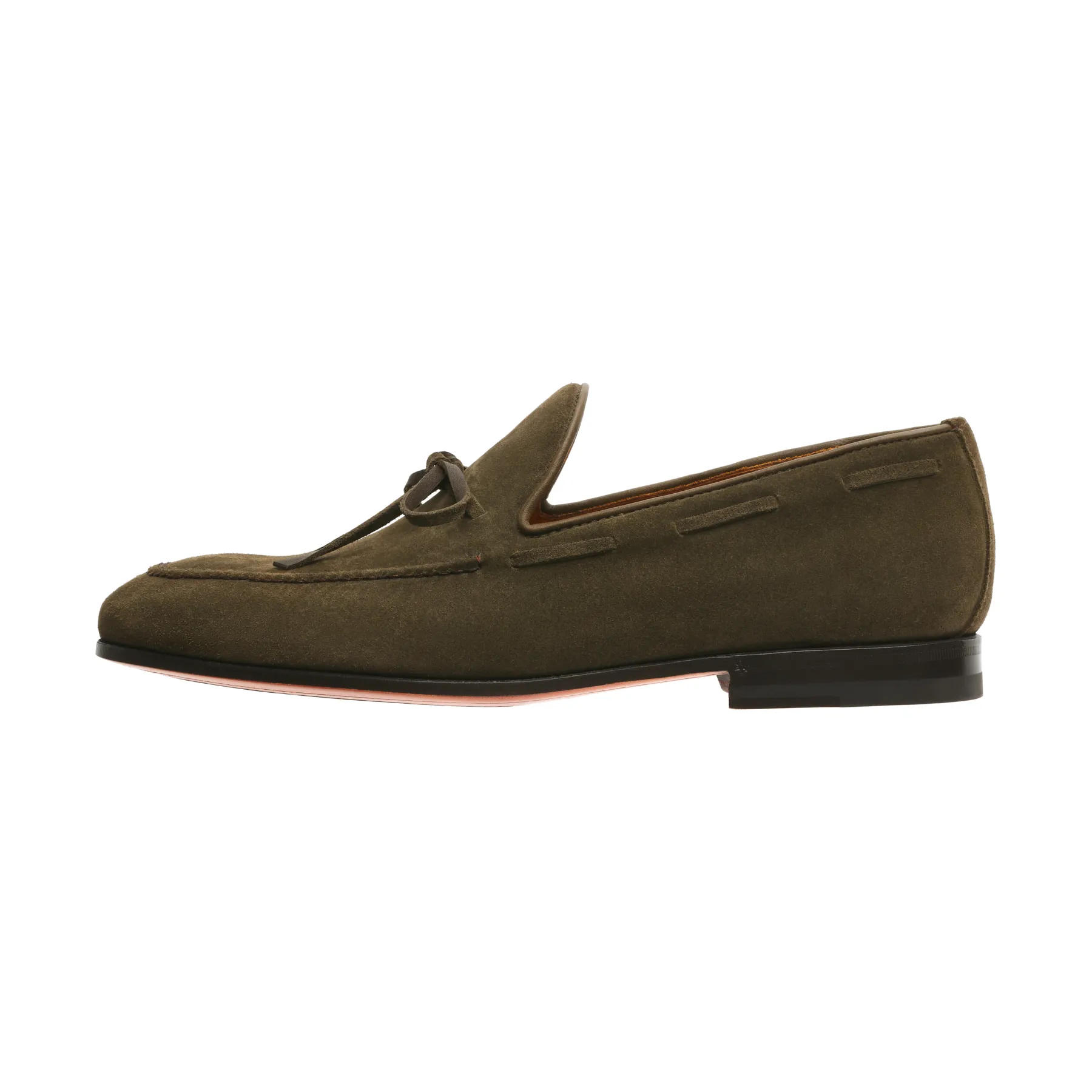 "De Sica" Suede Loafer with Hand-Stitched Details