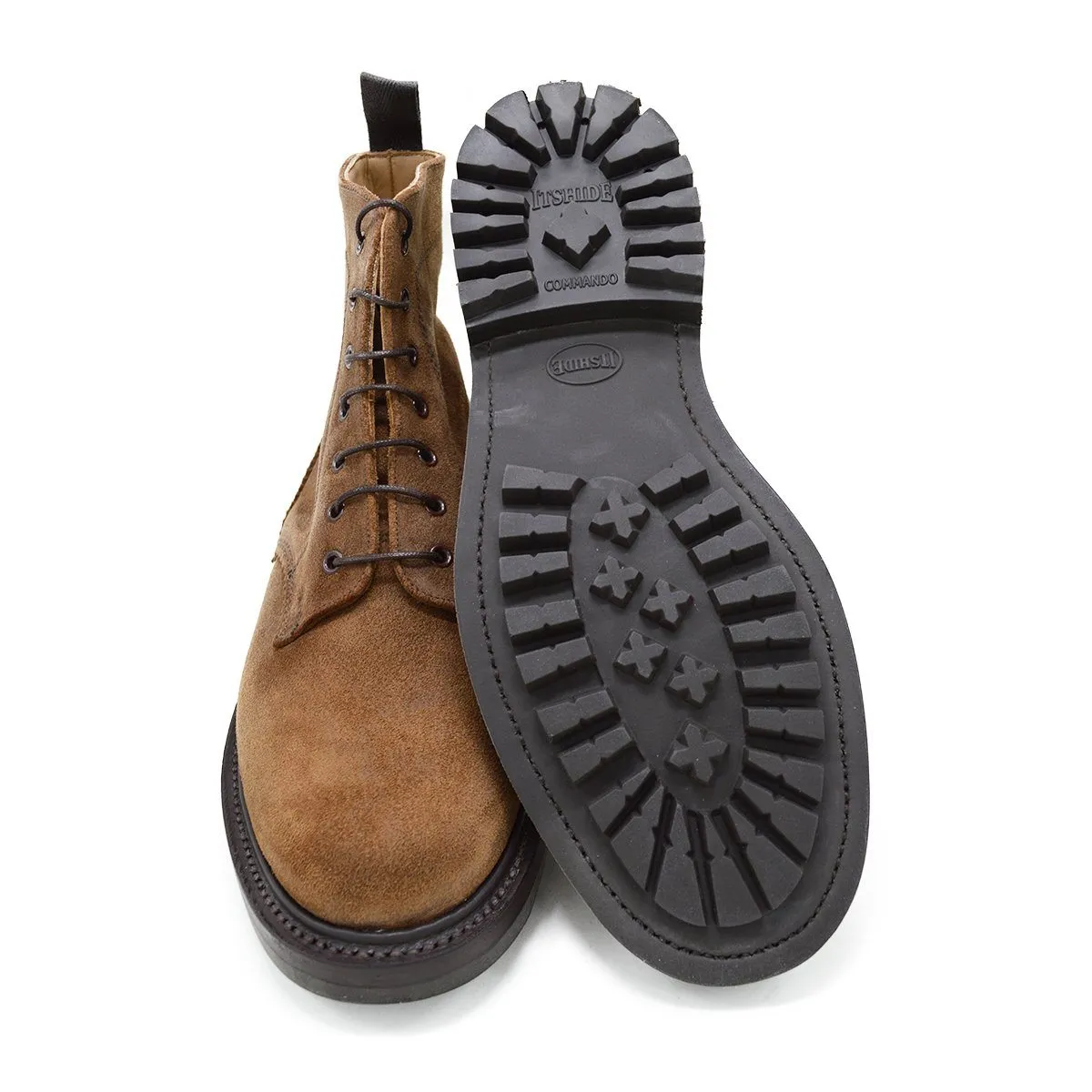 Sanders Kelso- Snuff Waxy Suede Derby Boot