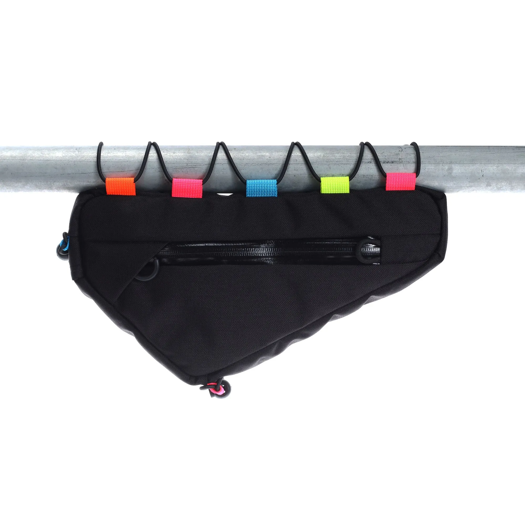 Wedge Frame Bag Neon Lace Up