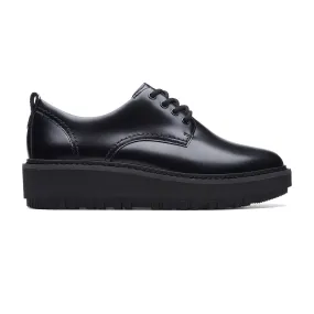 Womens - OriannaW Derby Black Leather