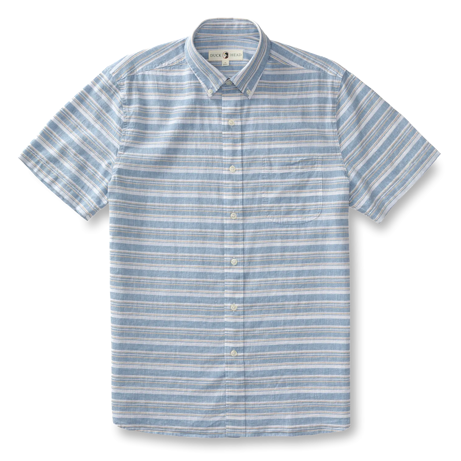 Woodruff Stripe Linen Cotton Oxford Sport Shirt